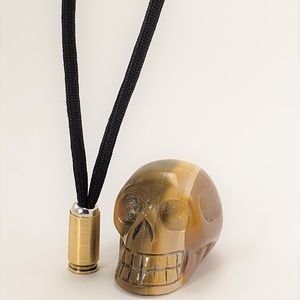 Small lanyard with bead & brass casing